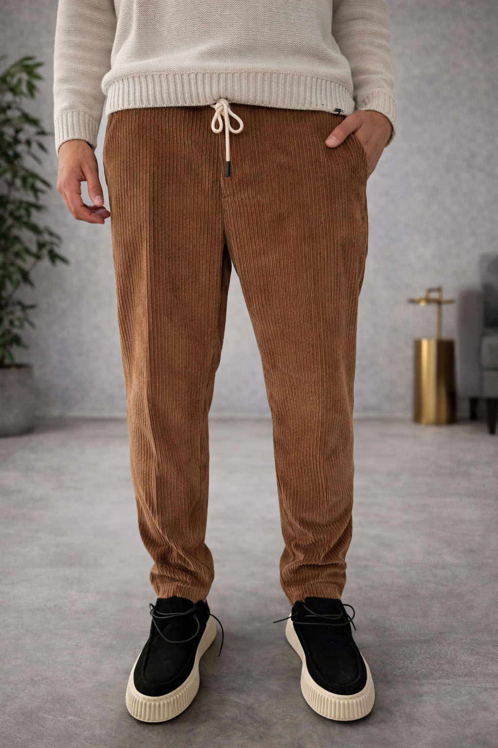 PANTALONE NEWMAN VELVET Why Not Brand CAFFÈ