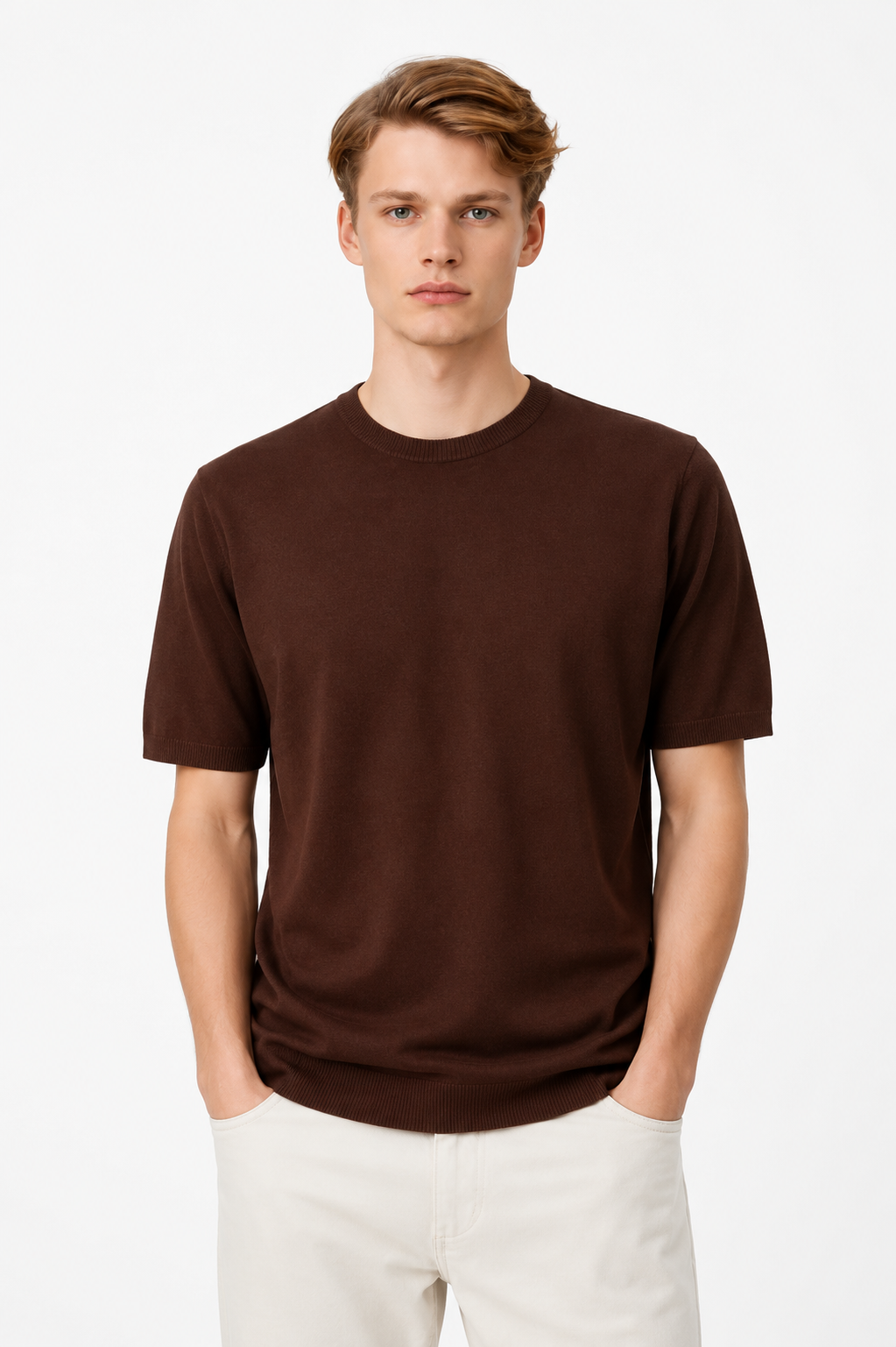 MAGLIA IN FILO MEZZA MANICA