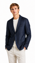 GIACCA MONOPETTO IN CHAMBRAY