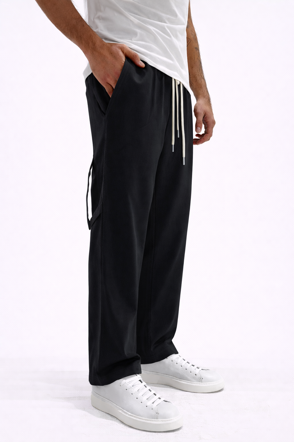 PANTALONE NIGATA COMFORT FIT CON LACCIO
