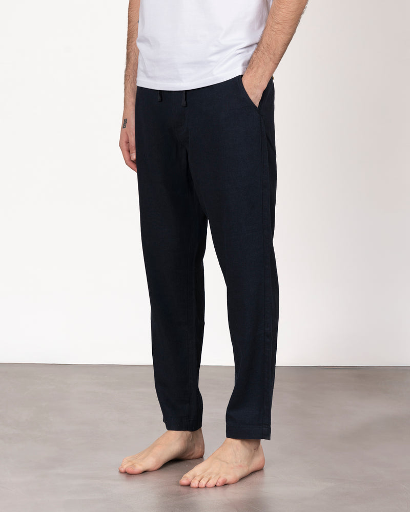 Pantalone in lino con laccio